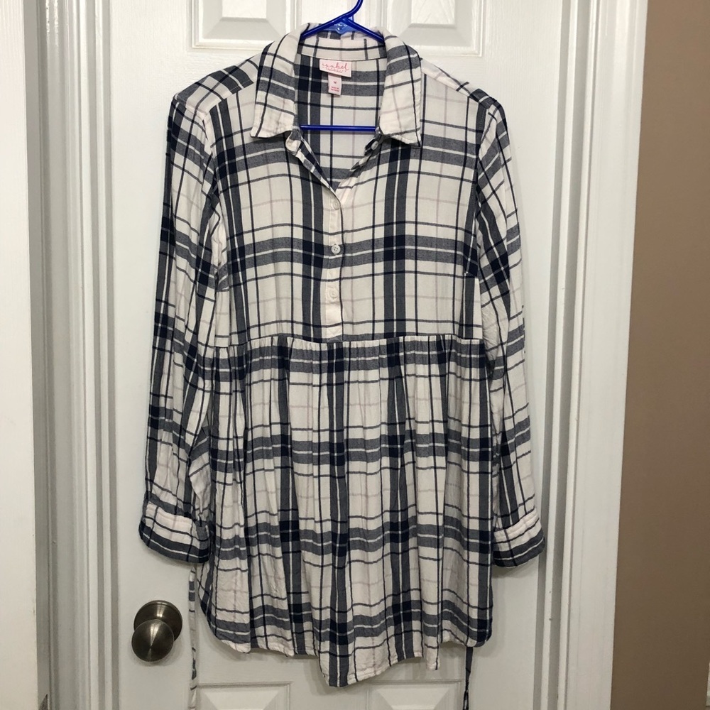 Isabel maternity flannel shirt